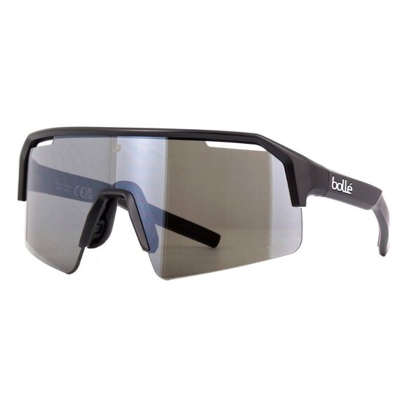 New BOLLE Black Semi Rimless Shield C-Shifter BS005003 Sunglasses Women - Picture 1 of 4